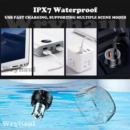 New Nose Hair Trimmer With Digital Display,IPX7 Waterproof Portable Nose Hair Trimmer for Men,2 in 1 Nasal Hair Cutter Rechargeable Portable Nose Hair Trimmer